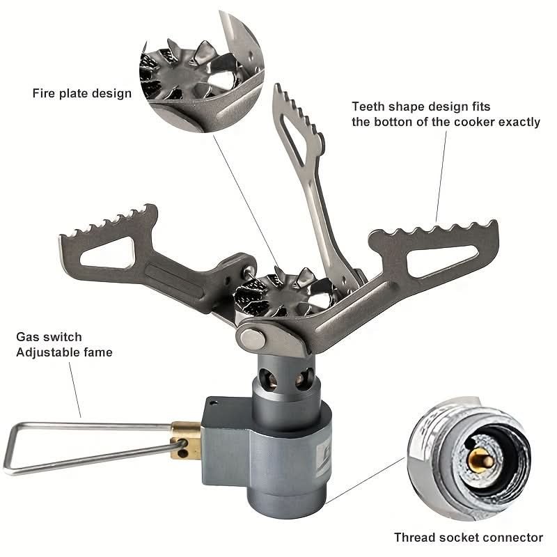 Portable Camping Stove made of Titanium for Outdoor Use