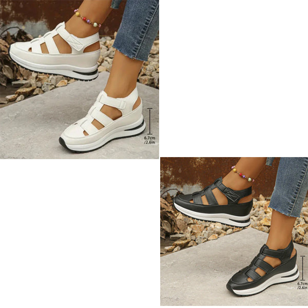 Velcro Closure Platform Sandal Sneakers