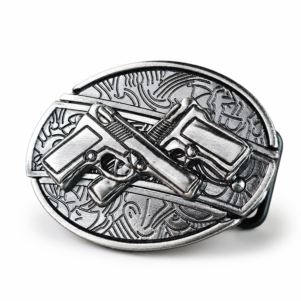 Zinc Alloy Hidden Knife Belt Buckle (Fits 1.5-Inch Belts)