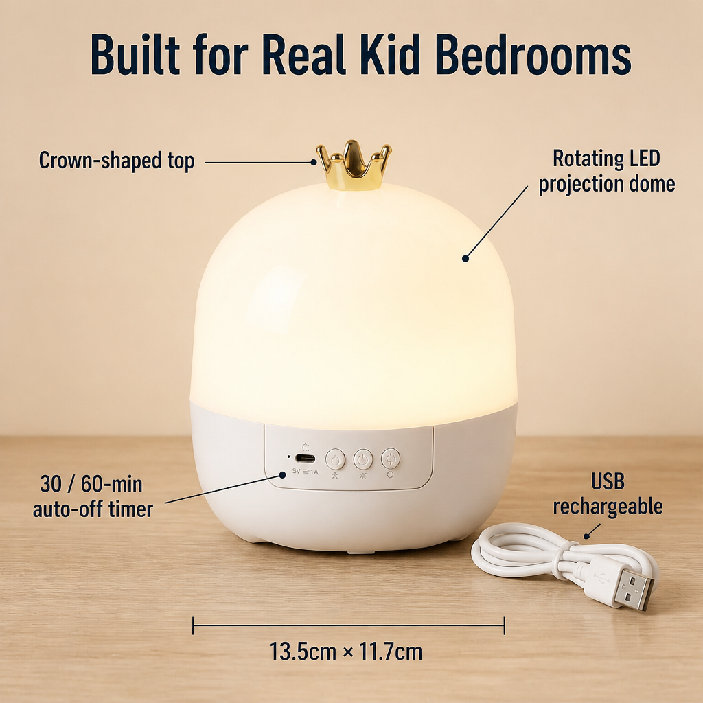 CelestiDream™ — Calm Restless Kids Beneath a Roof of Gently Drifting Stars