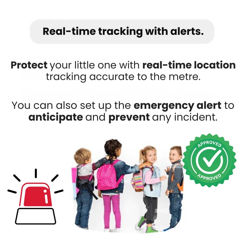 Real-Time GPS Locator for Kids – Waterproof Tracker with SOS Feature