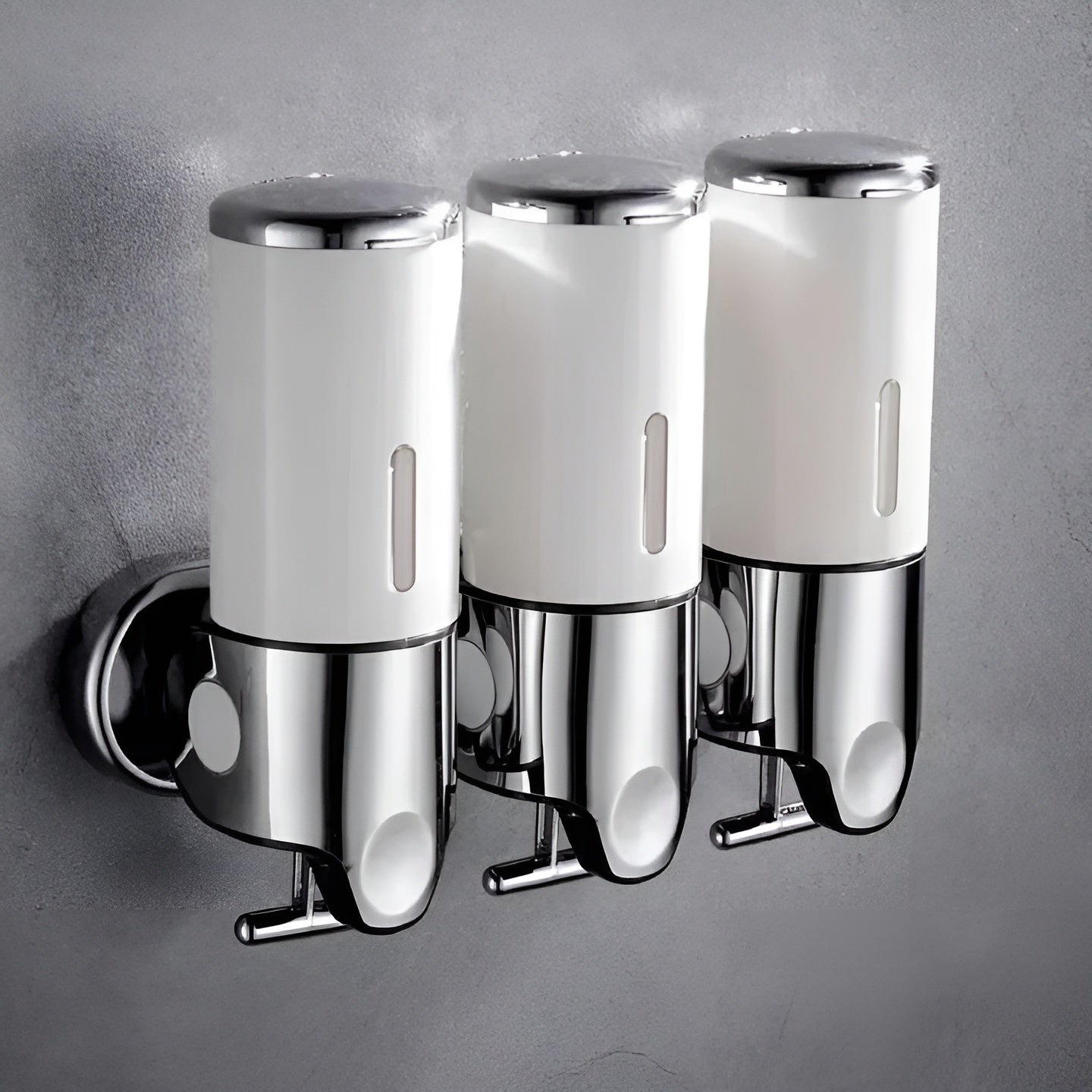 Elegant Wall-Mounted Soap Dispenser for a Chic Bathroom
