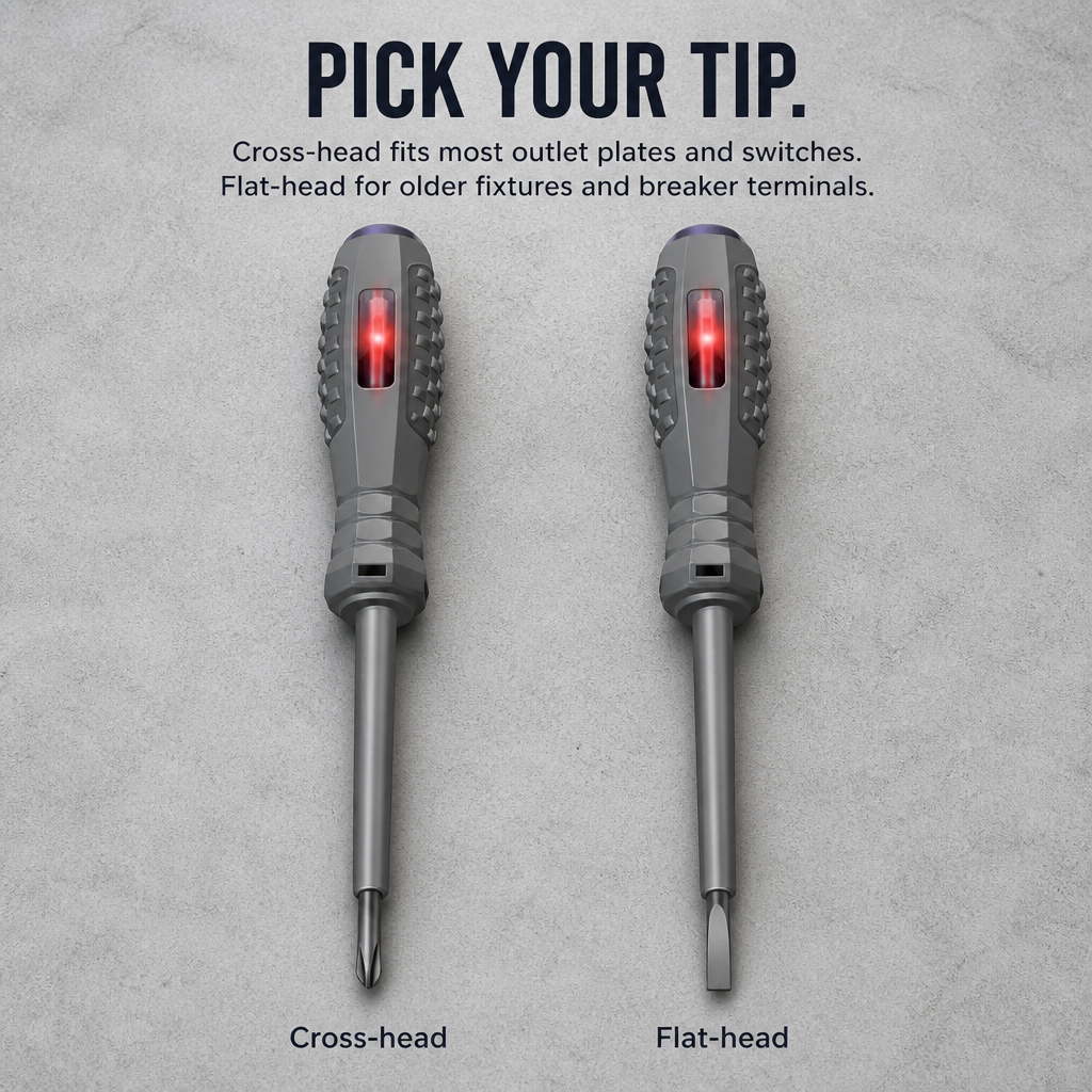 VoltGrip™ — Screw Fasteners and Detect Live Wires With a Single Pocket Tool