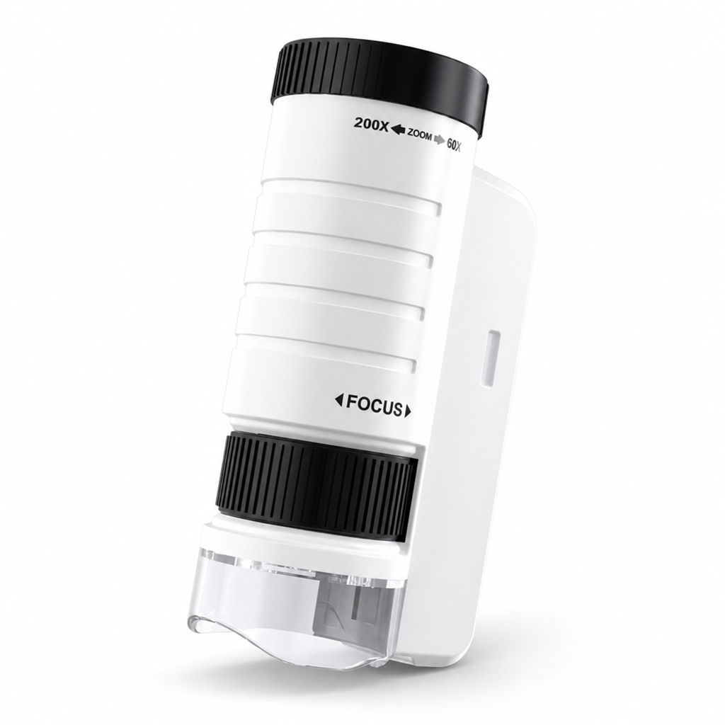 200x Magnification Built-In LED Handheld Microscope (For Kids)