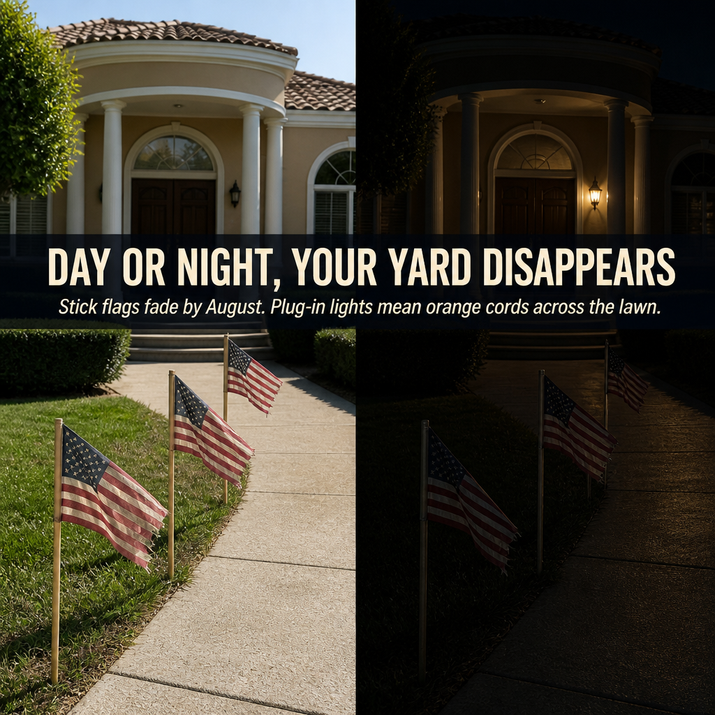 LibertyLume™ — Solar Plant Flag Lights That Shine on Every Patriotic Holiday