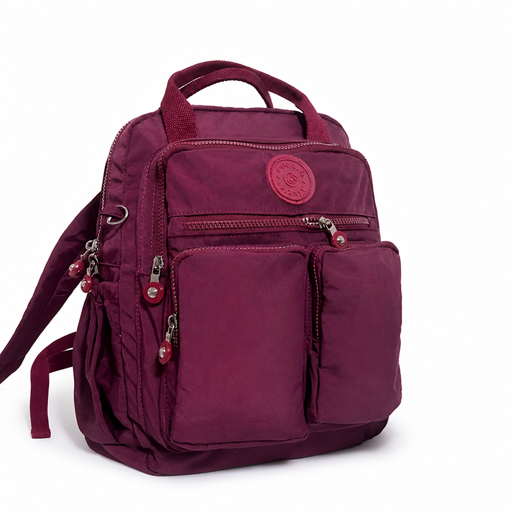 Water-Resistant Multi-Pocket Backpack (Padded Grip)