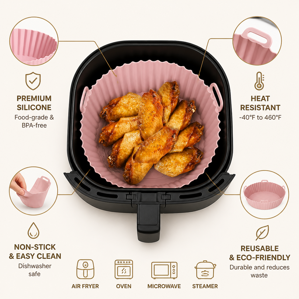 VelouroMat™ — Effortless Cleanups for Crispy, Grease-Free Meals Every Time