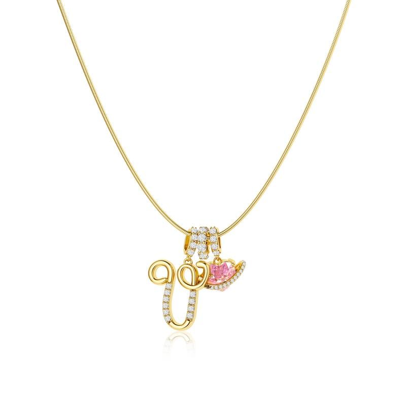LuminaCharm™ 3-Layer Initial Pendant Necklace — Carry Your Unique Story with Effortless Glam and Confidence