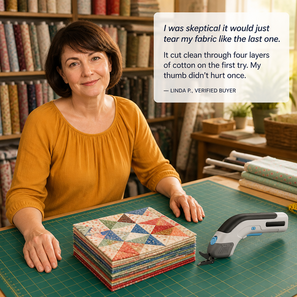 LuminaShear™ — Slice Through Fabric, Leather & Cardboard Without Straining Your Hands
