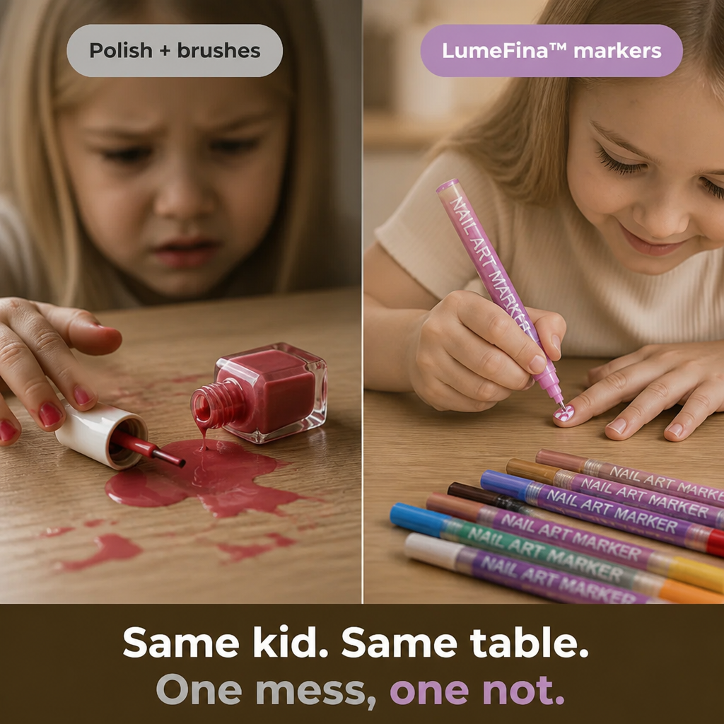 LumeFina™ Nail Art Markers — Create Intricate Nail Designs With Your Daughter, Ditch the Salon Visit