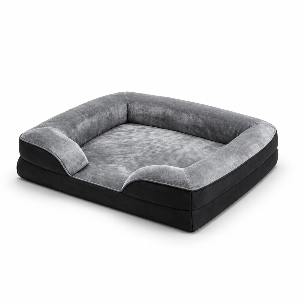 Orthopedic Egg Crate Foam Dog Bed (Removable Washable Cover)