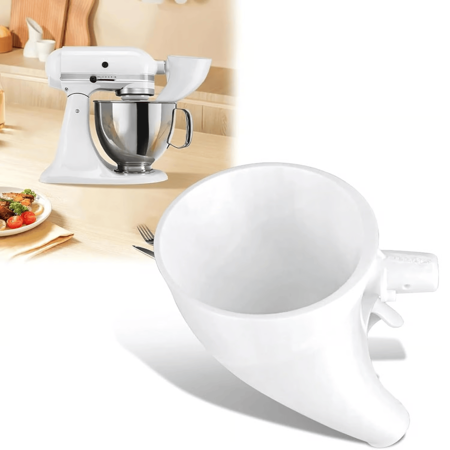 Baking Flour Funnel Tool – No-Mess Kitchen Accessory