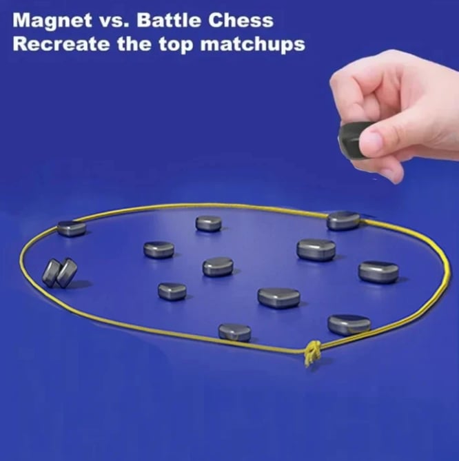 Travel-Friendly Chess Set with Magnetic Pieces for Family Fun