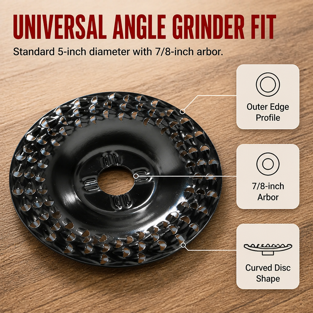 VeloCraft™ — Sculpt, Carve & Hog Wood at Double Speed on Any 5″ Grinder