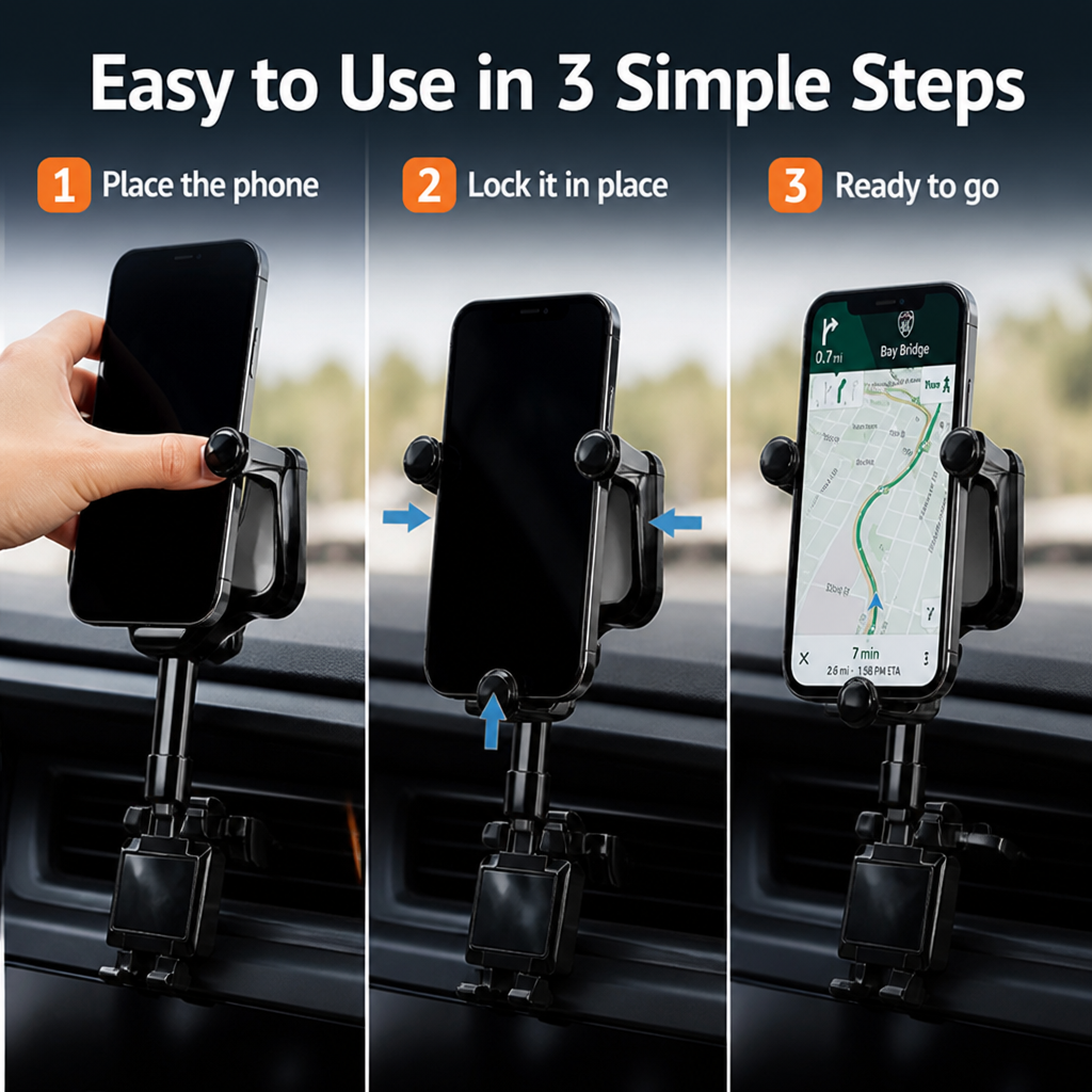 DriveHold™ — Keep Your Phone Steady, Your Focus Sharp, and Your Drive Safer