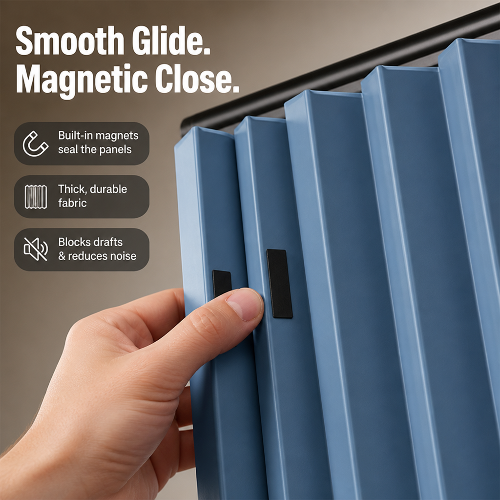 GlideShade™ — Instant Privacy and Cozy Style Without a Single Drill
