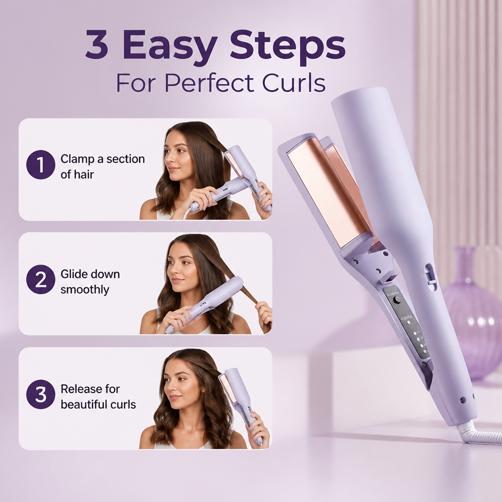 FlaireMist™ Curling Wand — Instantly Stunning, Silky Smooth Curls That Turn Heads