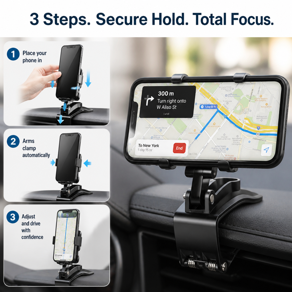 GripTight™ — Drive Safer and Smarter with a Rock-Solid Phone Grip