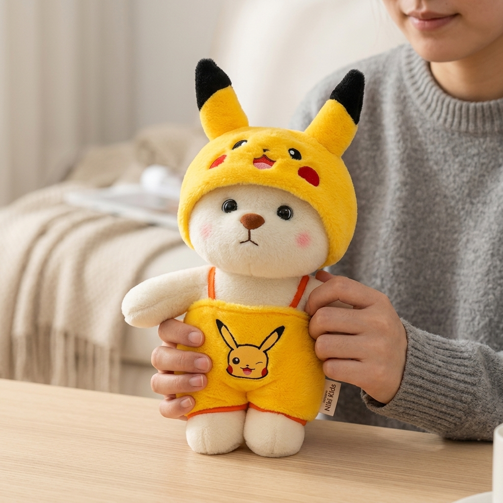 Soft Plush Hooded Bear Toy (Multiple Sizes)