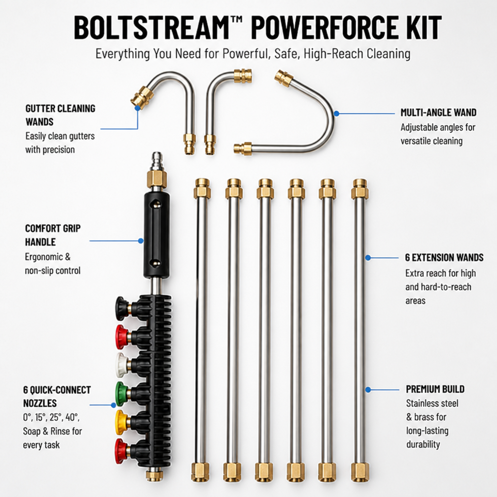BoltStream™ — Power Through Every Mess Safely Without Climbing