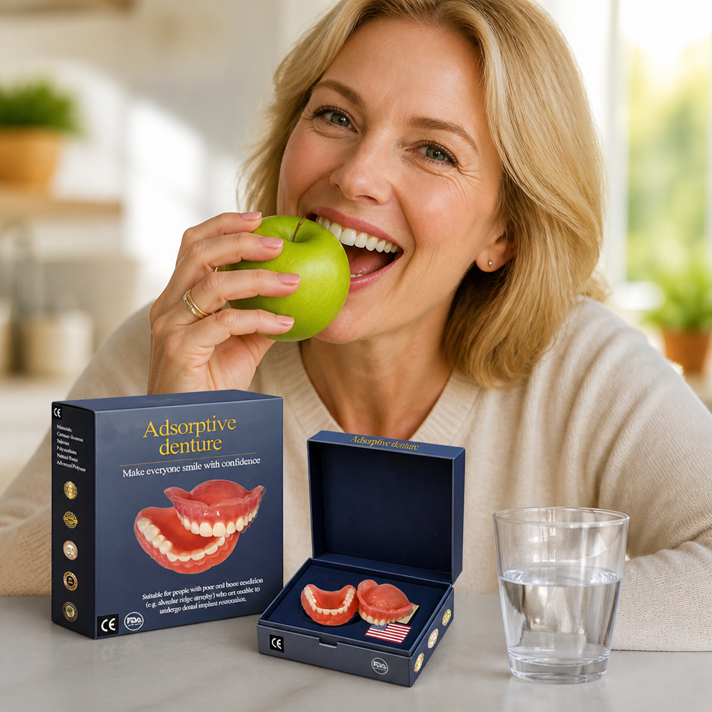 AI Bite-Mapped Custom-Fit Dentures (12-Hour Hold)