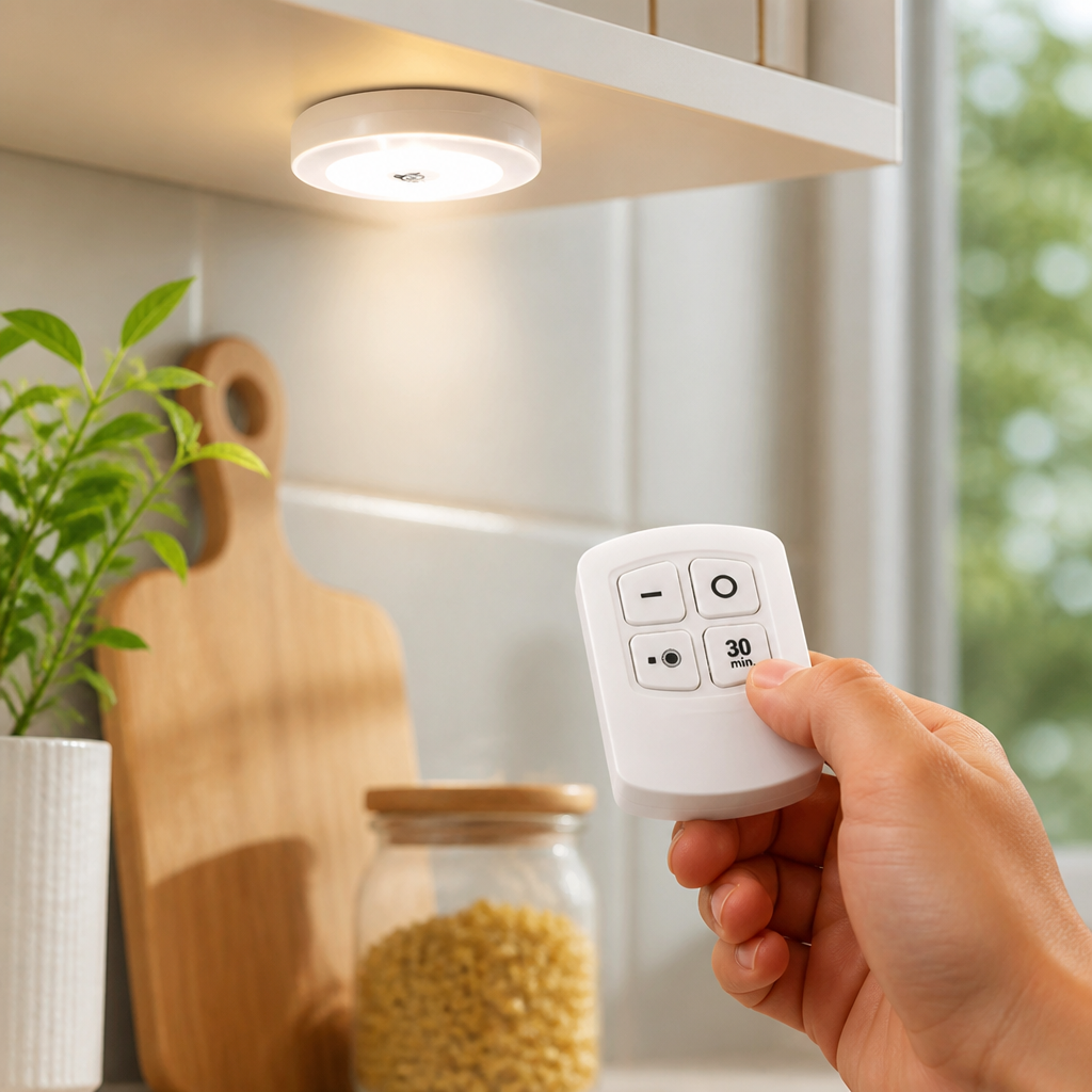 Battery-Operated Remote-Controlled & Self-Adhesive LED Lights