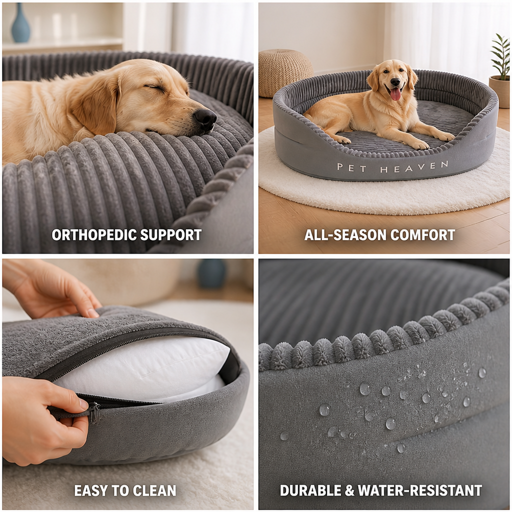 Orthopedic Washable Indoor-Outdoor Pet Bed