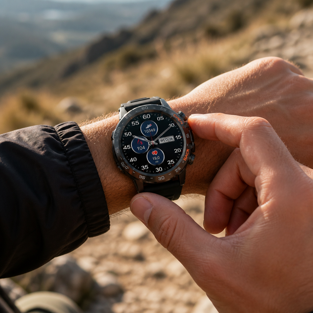 AMOLED Display & Built-In GPS Smartwatch