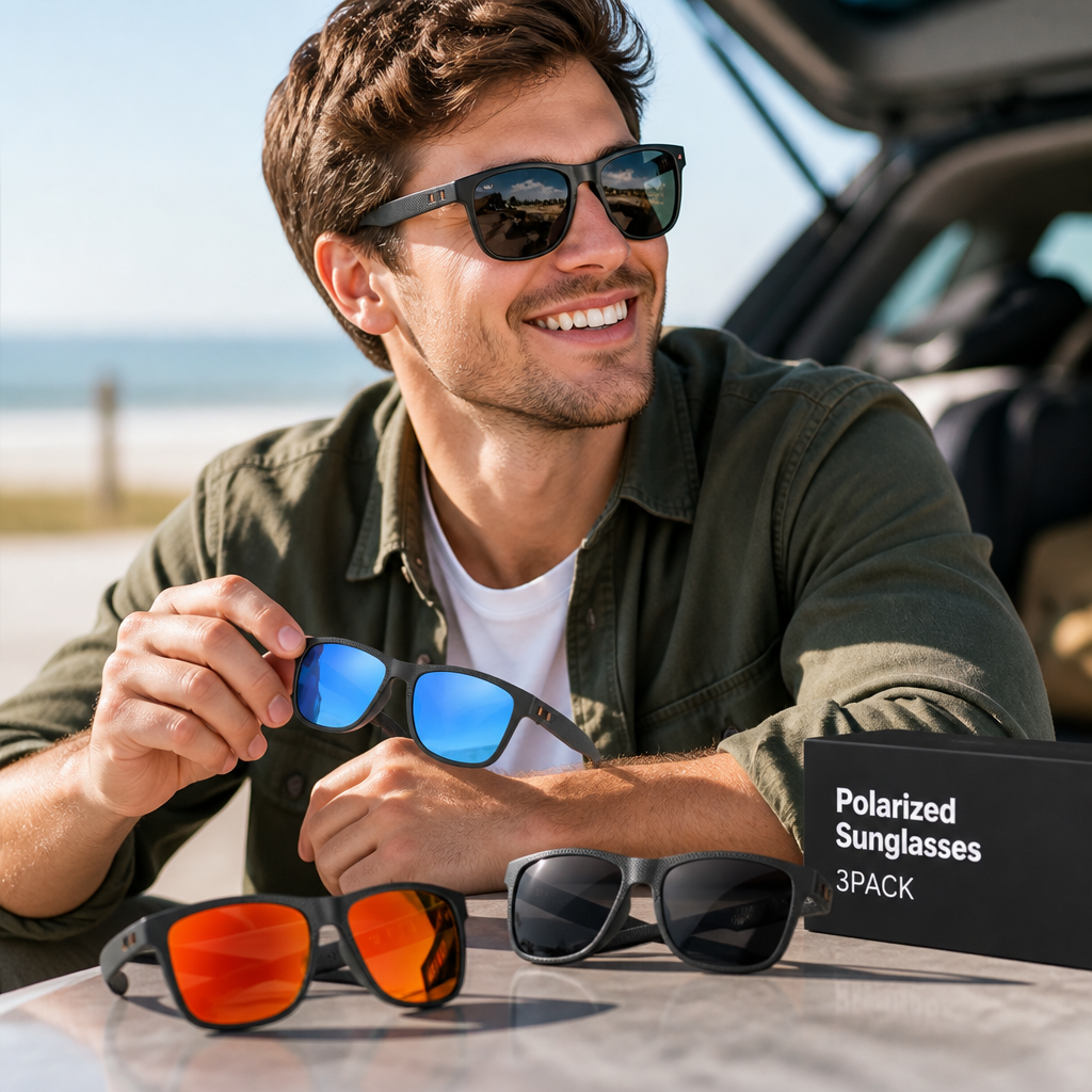 Polarized UV400 Sunglasses (Set of 3)