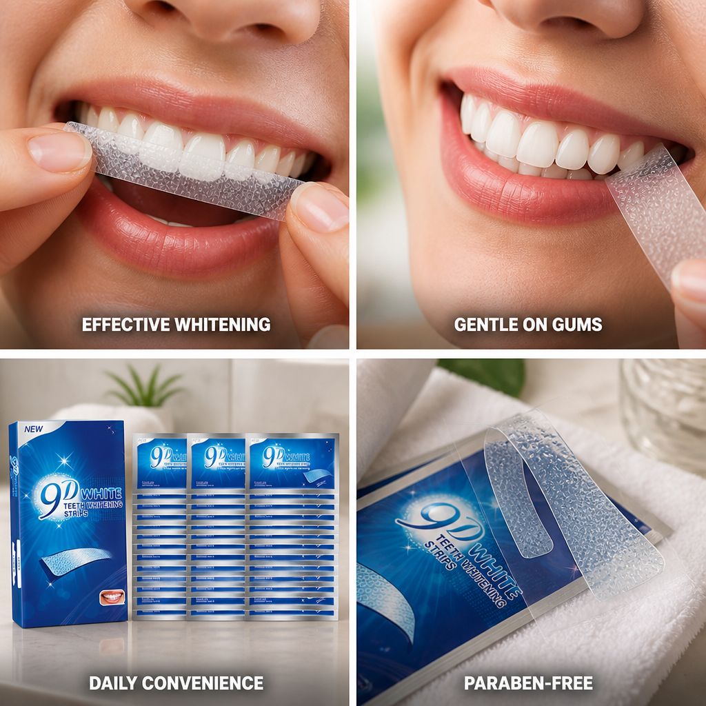9D Contour Paraben-Free Teeth Whitening Strips (56 Pcs)