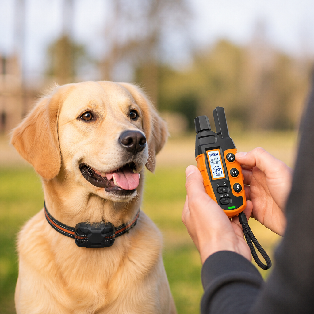 Rechargeable Waterproof 3-Mode Dog Training Collar (Remote Included)
