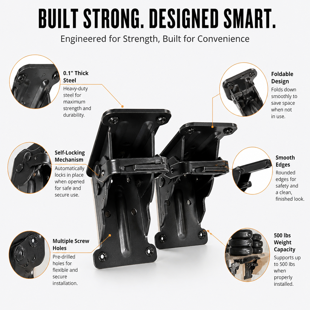 FoldPro™ — Turn Cluttered Spaces into Powerful, Space-Smart Surfaces Instantly