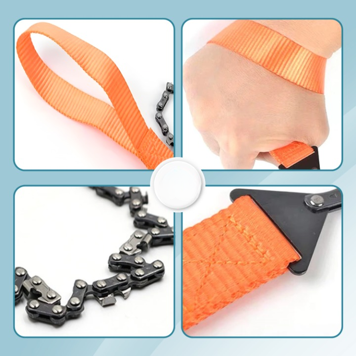 Foldable Survival Chainsaw with Fire Starter – Compact Design