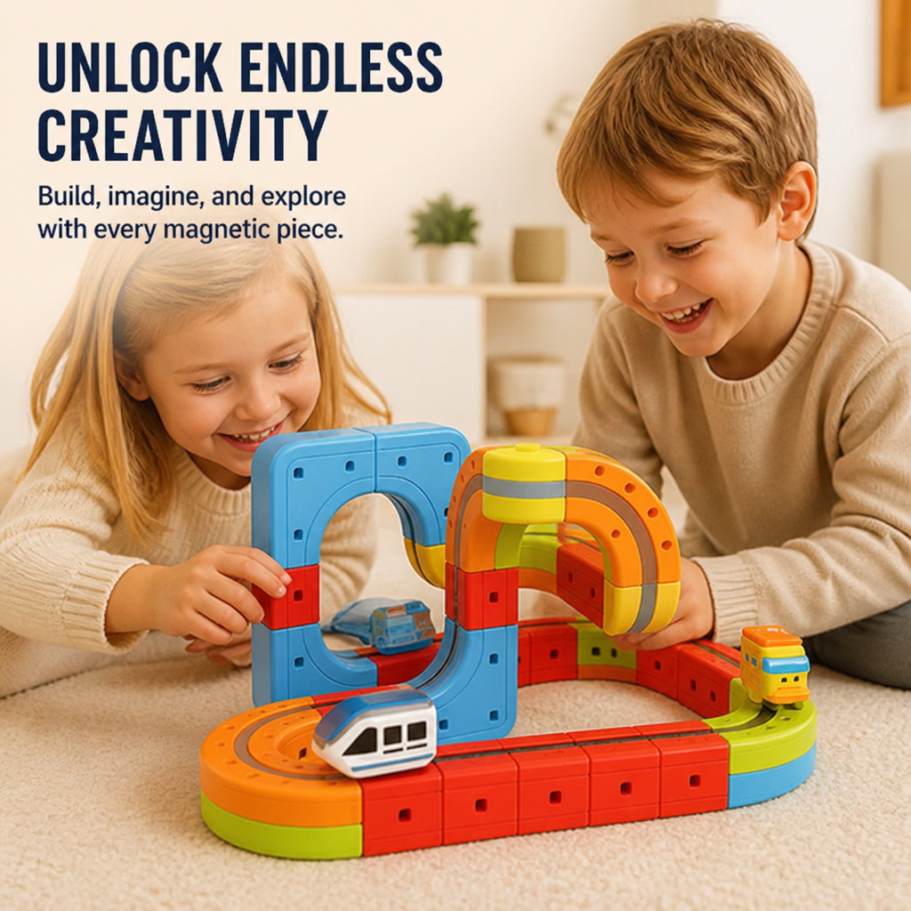 Brillitrax™ Magnetic Train — Unlock Endless Creativity and Confidence in Every Playtime Journey