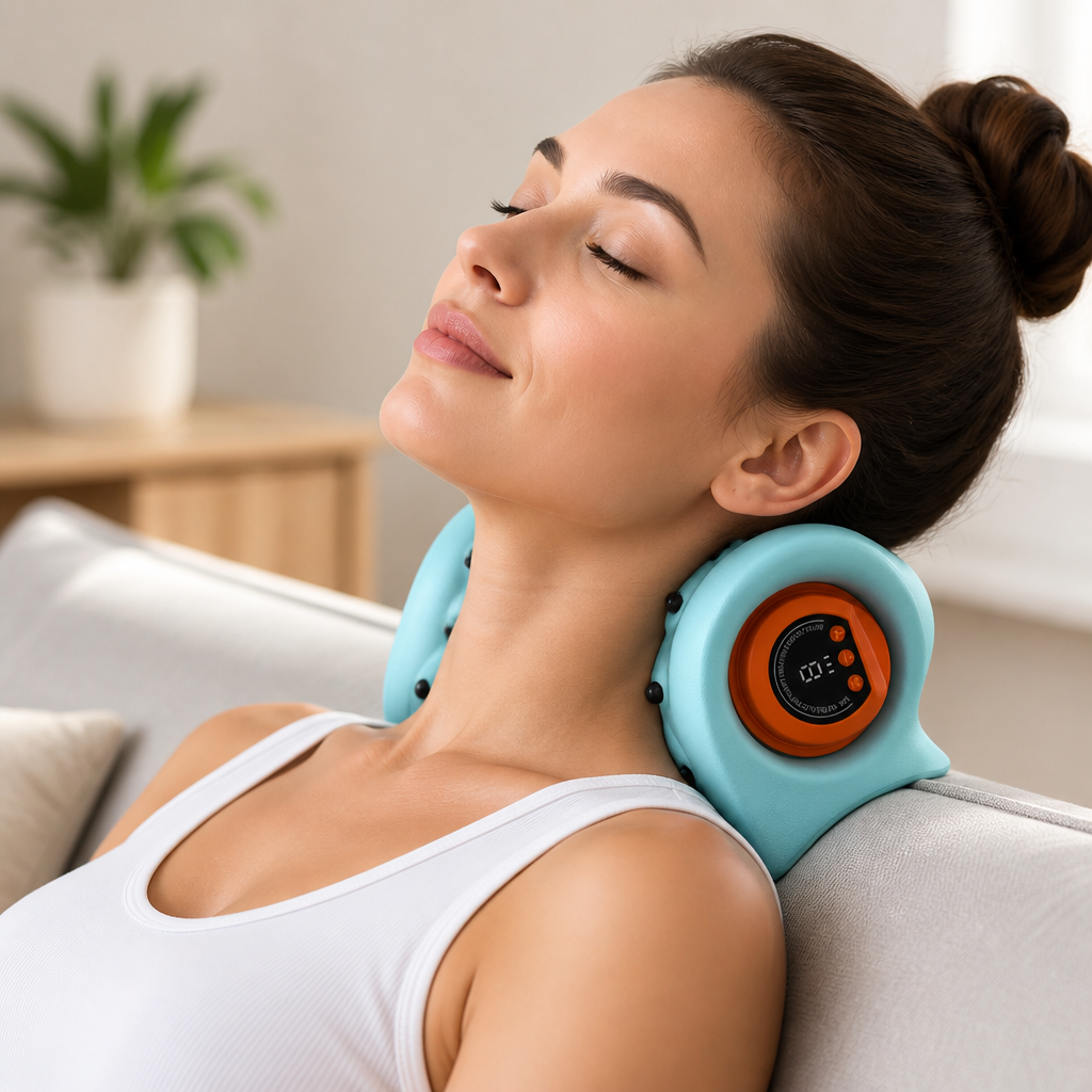 Heat & Pulse Rechargeable Neck Massager
