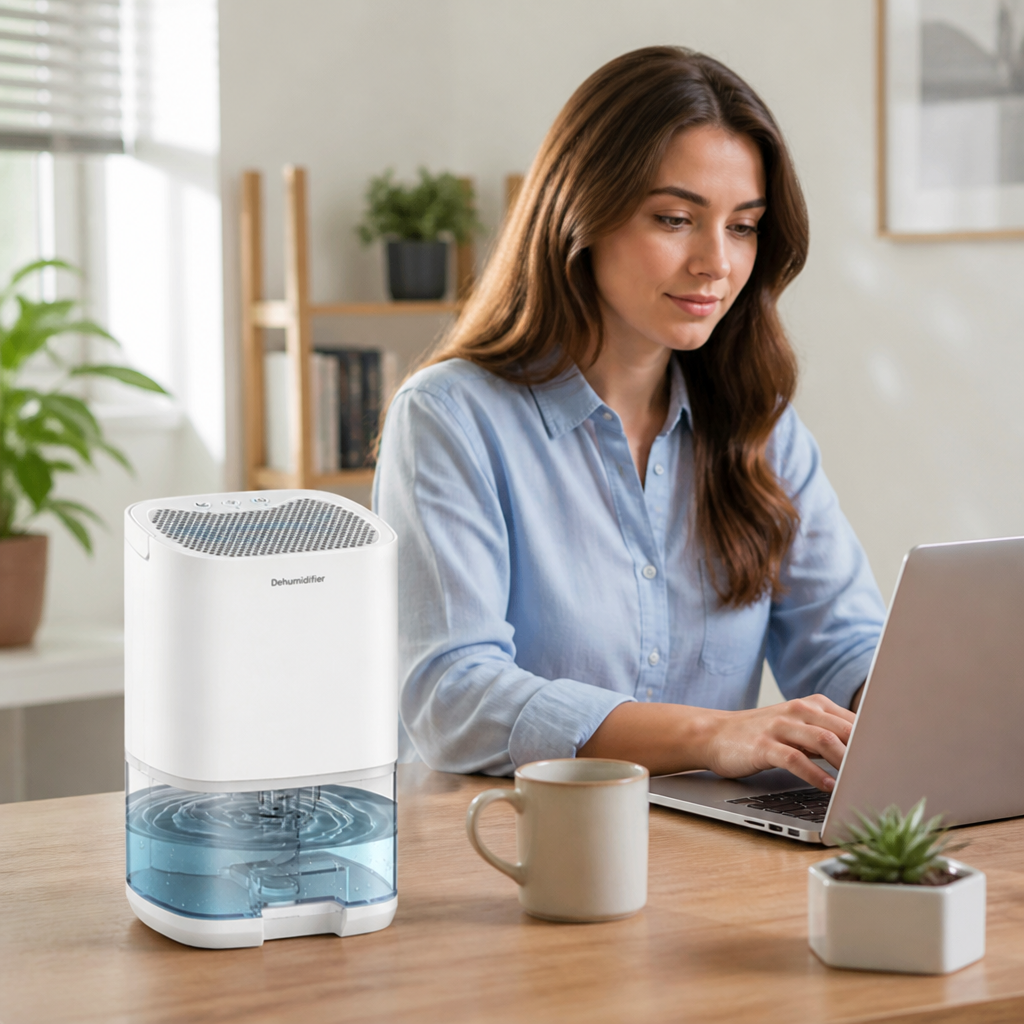 Quiet 2-in-1 Dehumidifier & Air Purifier (Auto Shut-Off)