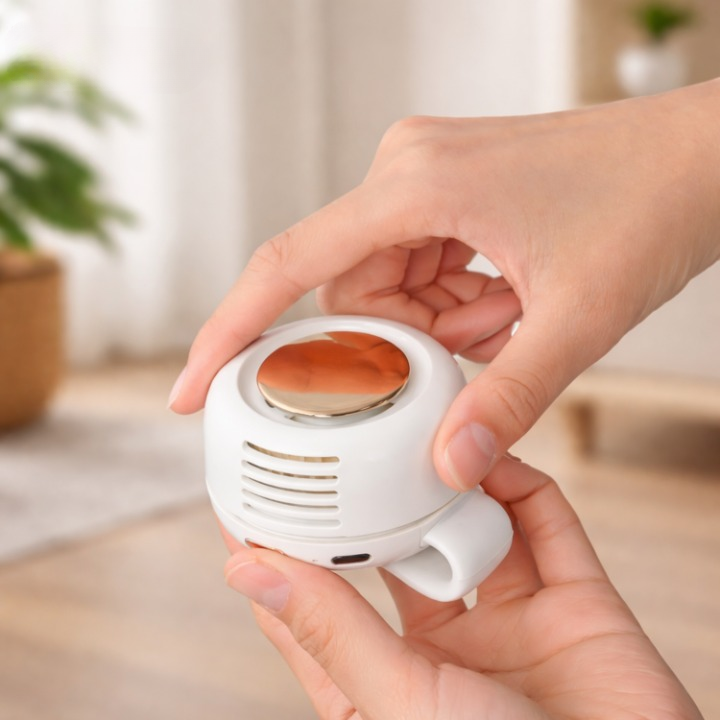 Portable Clip Fan with 360° Airflow – Silent Operation