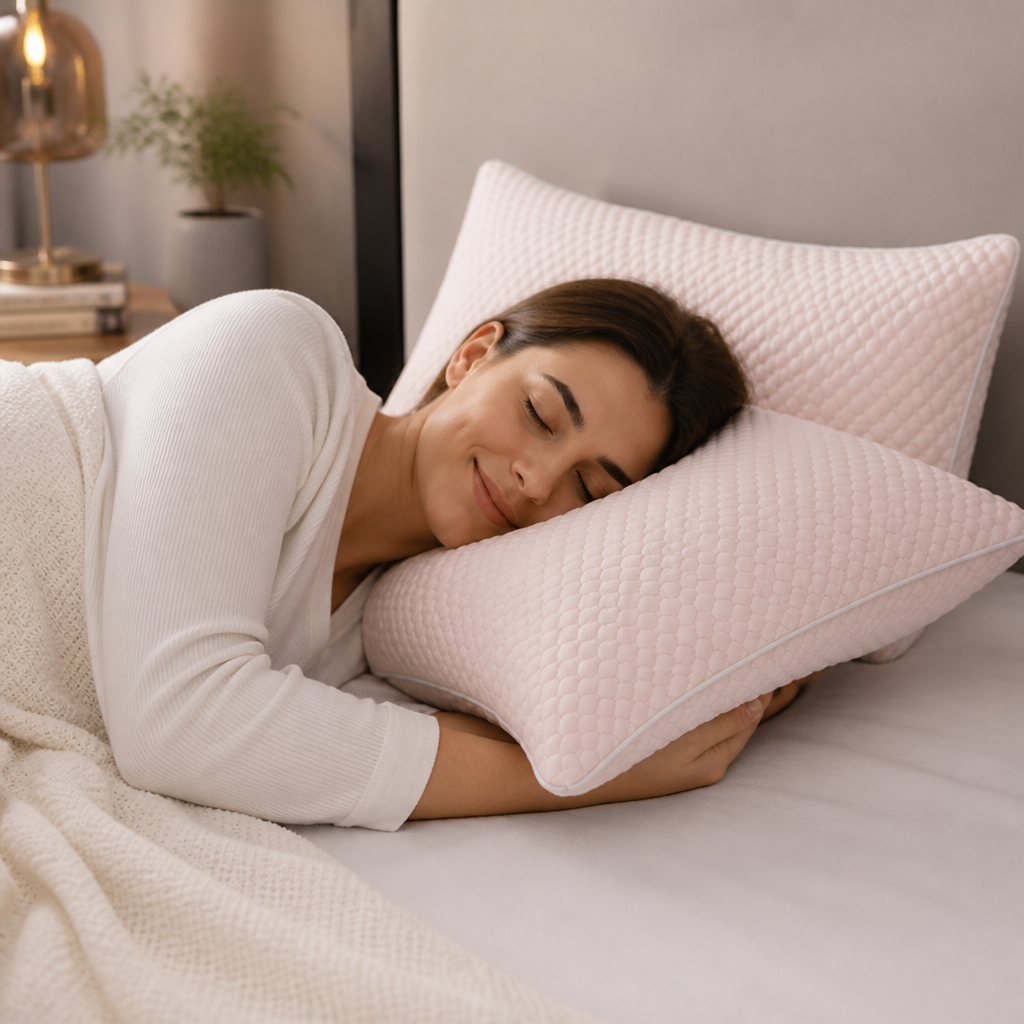 Ergonomic Cooling Breathable Neck Support Pillow