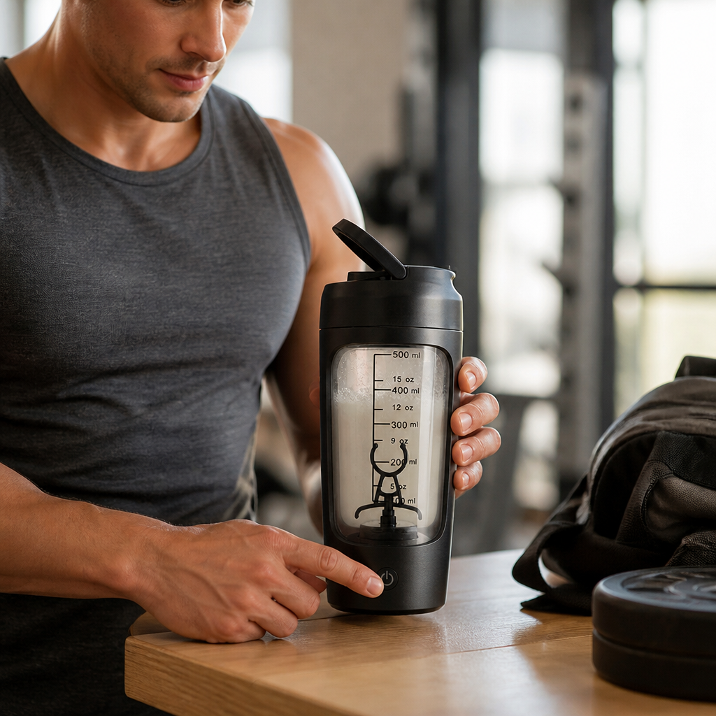 USB-Rechargeable One-Button Leak-Proof Protein Shaker (500 ml)