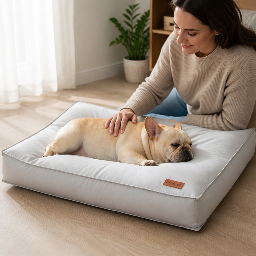 Orthopedic Plush Dog Bed (Removable & Washable Cover)