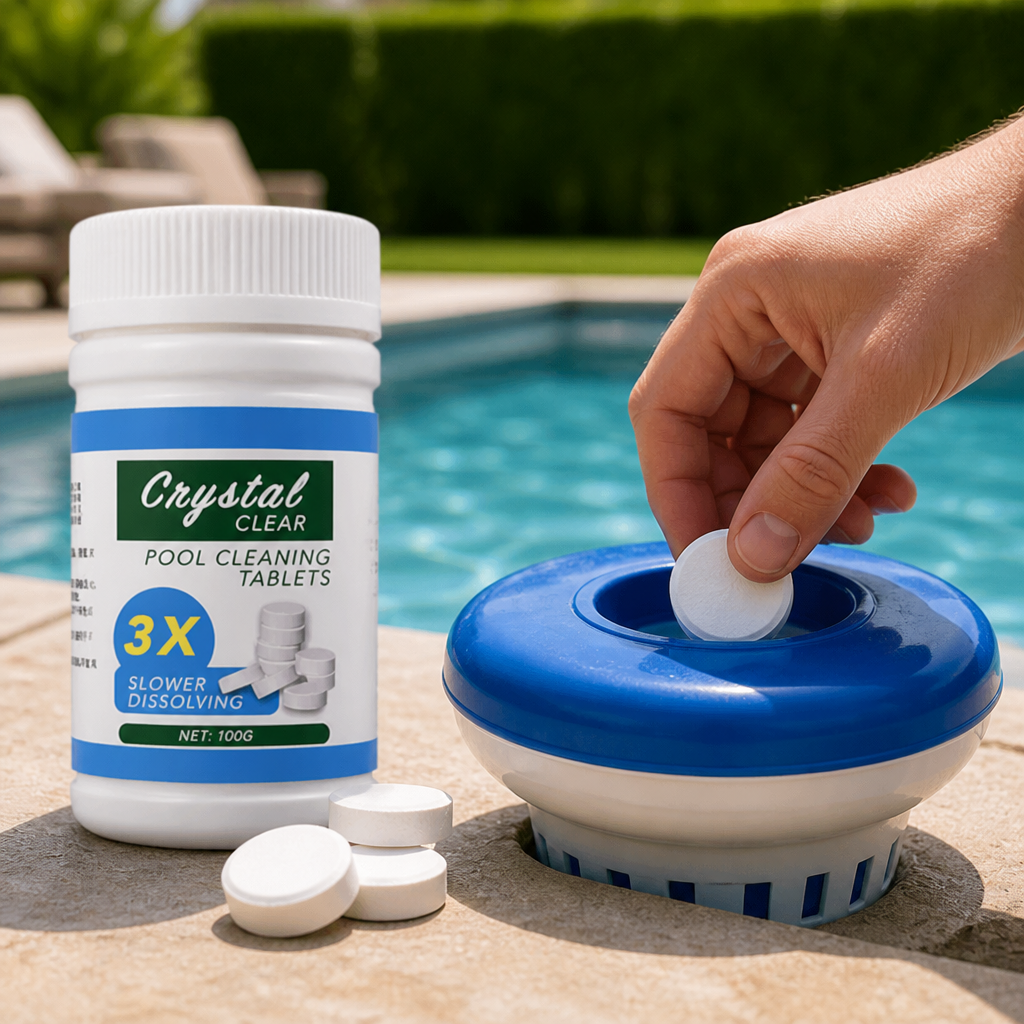 Powerful Bacterial Protection & Weekly-Dosing Pool Cleaning Tablets (50-Count)