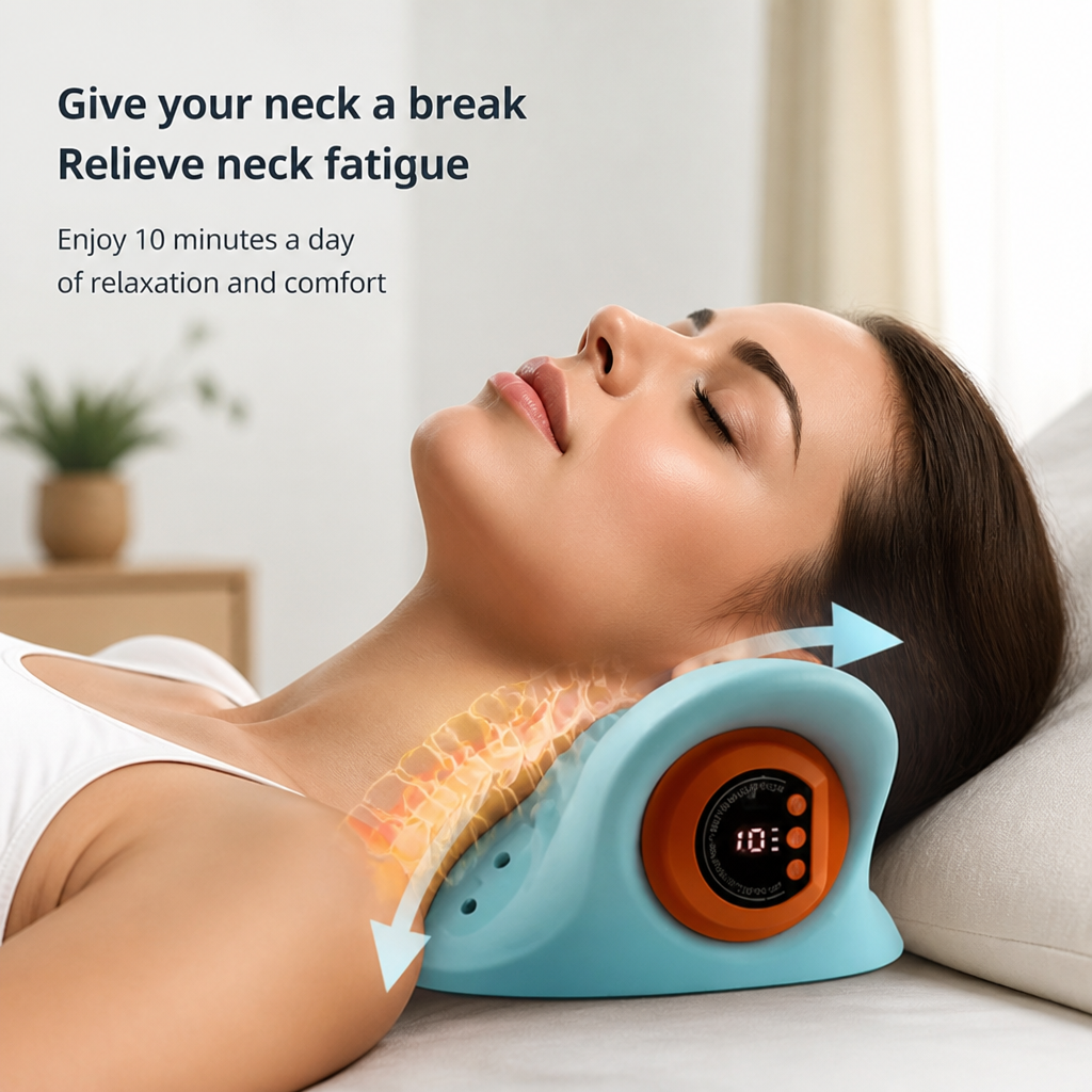 EMS Acupressure Traction Neck Massager (For Neck & Shoulders)
