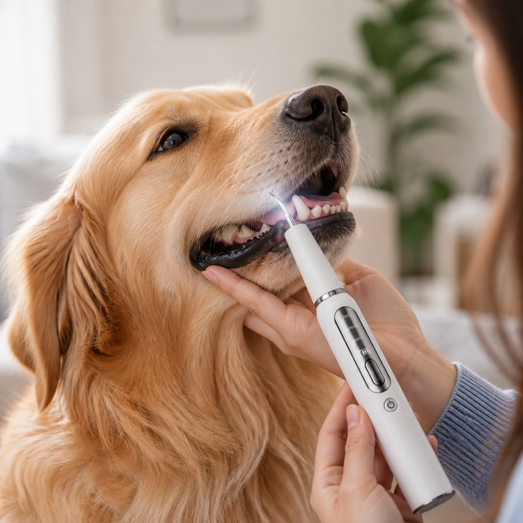 Ultrasonic LED Gum-Safe Dog Tooth Cleaner