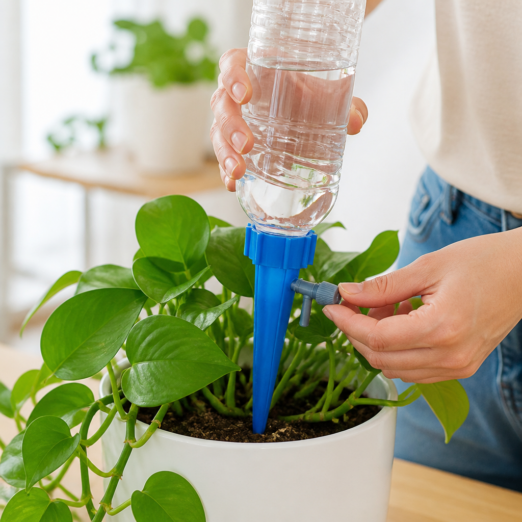 Adjustable Flow Self-Watering Plant Spikes (12-Pack)