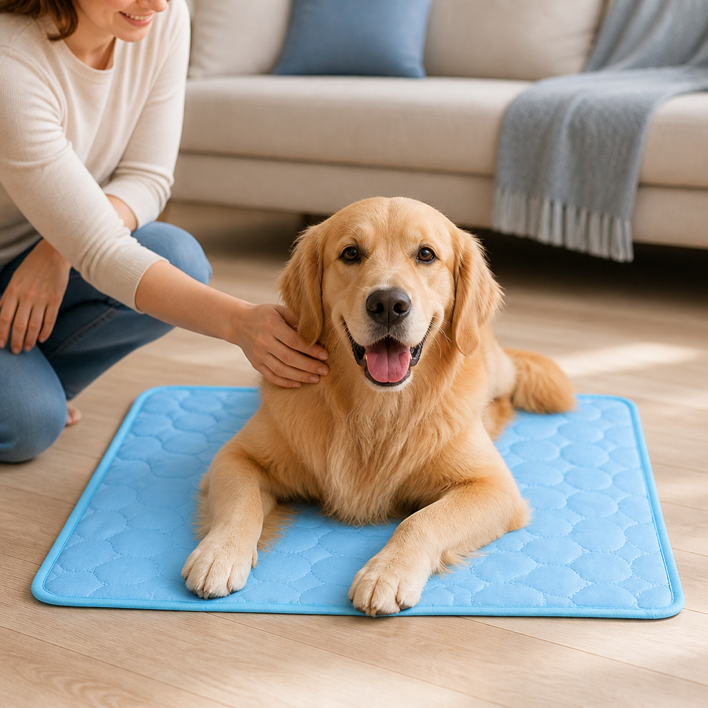 Pressure-Activated Lightweight Dog Cooling Mat