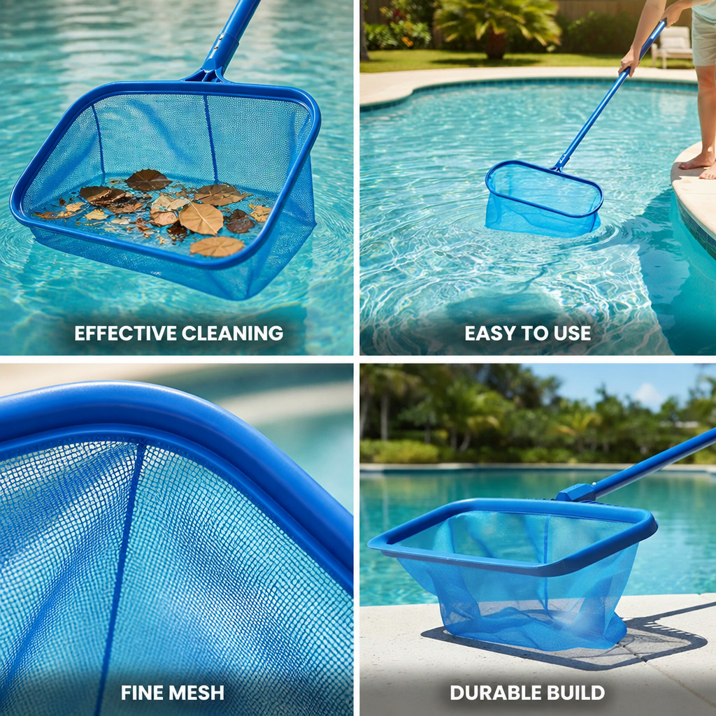 Fine Mesh Non-Scratch Pool Skimmer Net