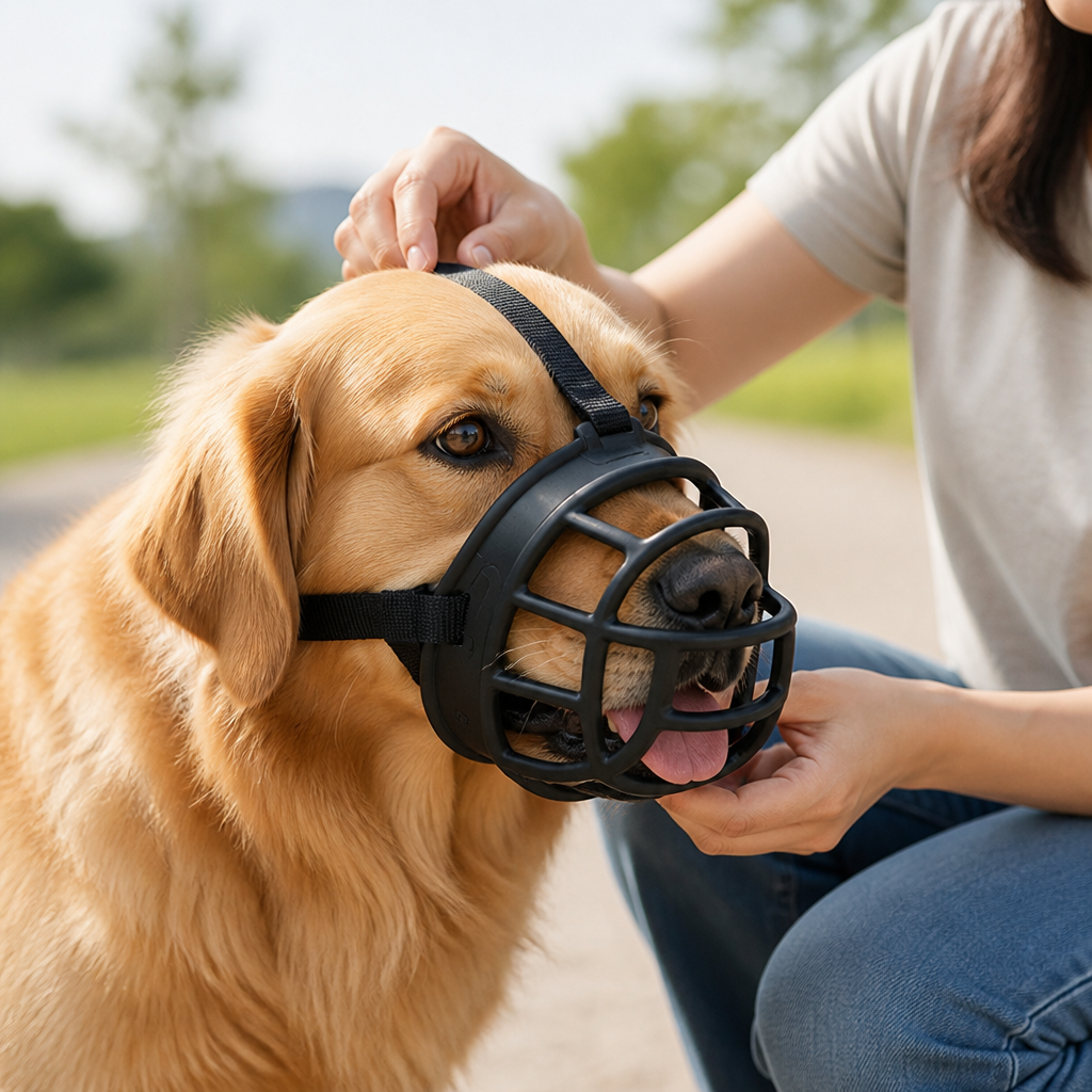 Breathable Flexible Silicone Dog Muzzle (Adjustable Straps)