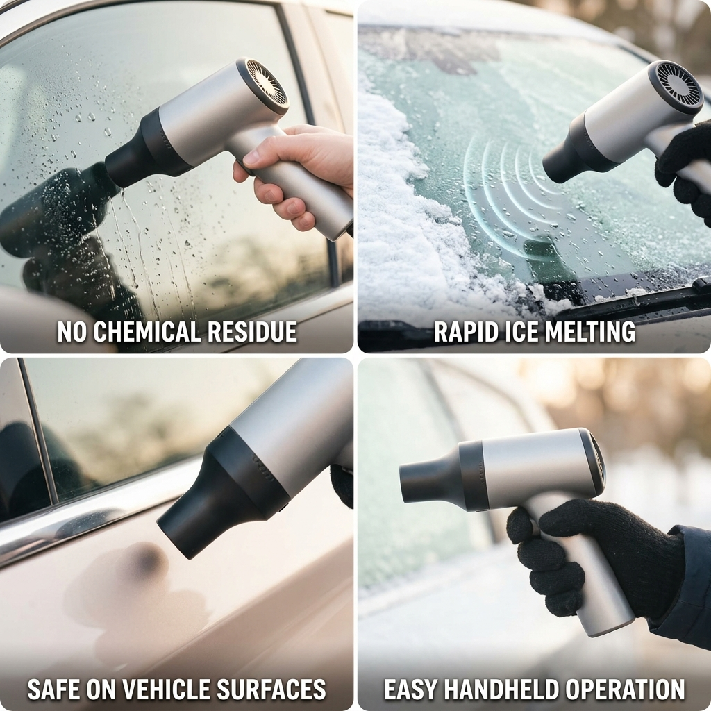 Electromagnetic Non-Chemical Handheld Car Deicer