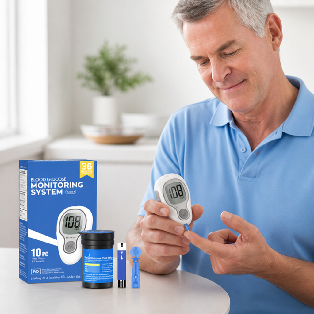 Rapid Accurate Portable Blood Glucose Monitor Kit