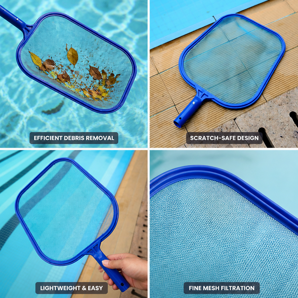 Fine Mesh & Scratch-Safe Pool Skimmer Net